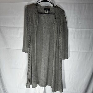 Angel Apparel Green Knitted 3/4‎ Sleeve Cardigan Duster Size Small
